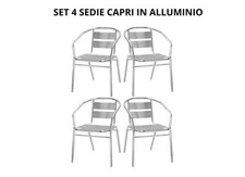 SET 4 SEDIE CAPRI IMPERMEABILI