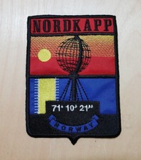 NORDKAPP - PATCH - TOPPA - RICAMO - 9 cm X 13 cm - 71° 10' 21"