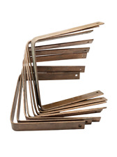 8 Staffe in rame per grondaia sezione quadrata 16,5x16x2,5cm