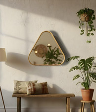 Specchio da parete in legno