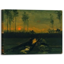 Van Gogh paesaggio al tramonto