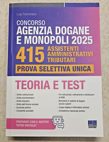 Libro concorso agenzia dogane - concorso,