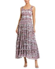 Mac Duggal Floral Mesh Micro