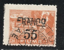 RRC Fiume 1919 Franco 55c su 1