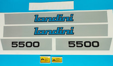 ADESIVI DECALCOMANIE LANDINI 5500 PER TRATTORI AGRICOLI CINGOLATI E GOMMATI 5500