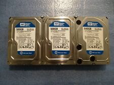 LOT DE 3 hdd  WD5000AAKS CAPACITY 500 GB ,  3GB/s