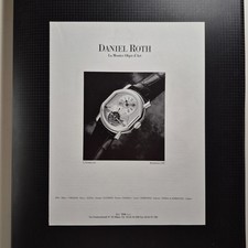 1992 Daniel Roth Tourbillon 2187 - Original AD Advertising Pubblicità Vintage