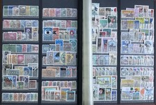 ITALIA REPUBBLICA lotto di francobolli usati 2 pagine album serie complete LOOK