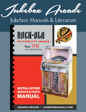 NUOVO! Rock-Ola 1448 Manuale completo di manutenzione installazione, istruzioni e ricambi