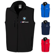 Abbigliamento BMW Motorrad Softshell Uomo Moto Rally Smanicato Gilet Invernale