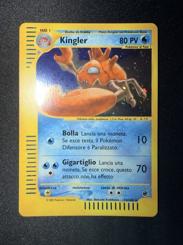 Kingler holo 165 italiano - kingler, 15/165