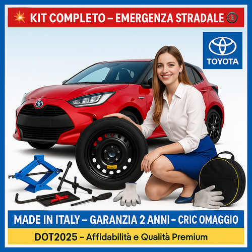 Kit ruotino scorta toyota - ruotino,