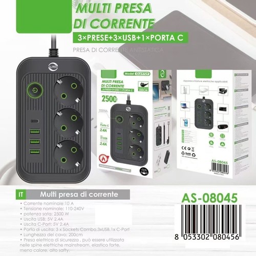 Ciabatta multipresa con - ciabatta, usb