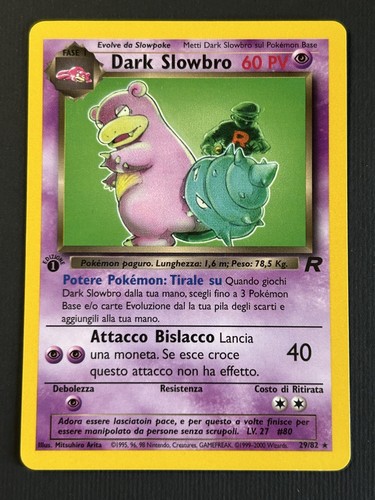 Carta pokemon dark - carta, slowbro
