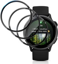 3x Vetro Protettivo 3D per Garmin Vivoactive 6 Pellicola Protettiva Display Full Screen CURVED