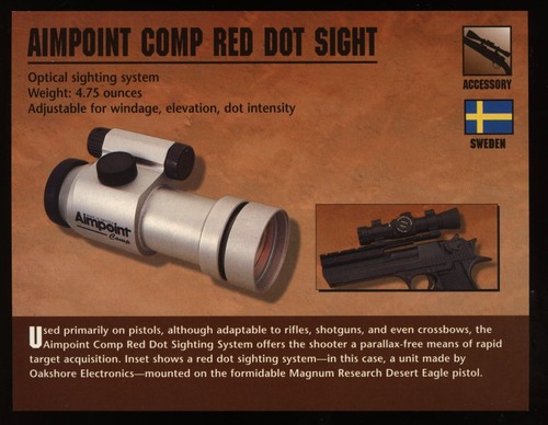 Scheda armi fuoco aimpoint - scheda,
