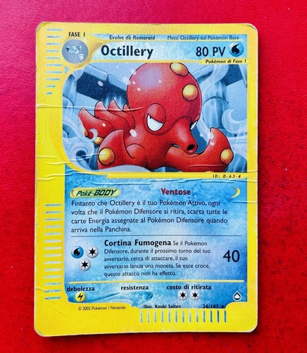 Lotto carte pokemon octillery - carte,