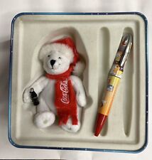 COCA COLA RARA SCATOLA CON PENNA E ORSO VINTAGE MOLTO BELLA 