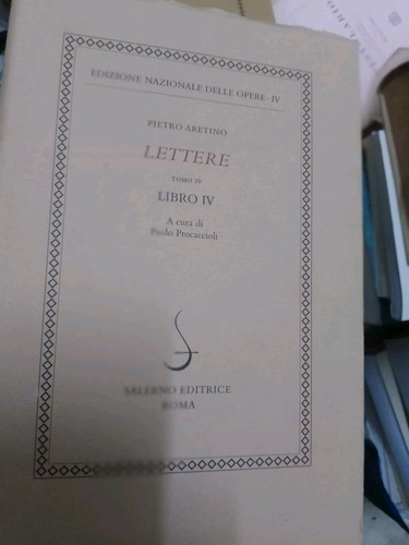 Pietro aretino lettere tomo - lettere,