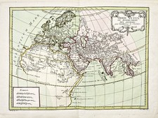 Old Mondo Mappa Antico Welt