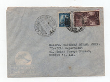 TRIESTE AMG FTT 15/7/1950 VERY NICE SHIP COMPANY COVER TO MOBILE ALABAMA USA