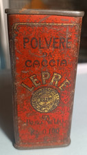 Vecchia Antica scatolina latta POLVERE CACCIA LEPRE sparo Milano 100 gr