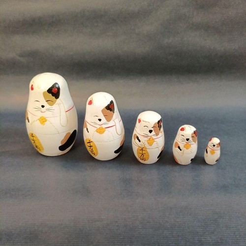 Maneki neko matrioska - neko,