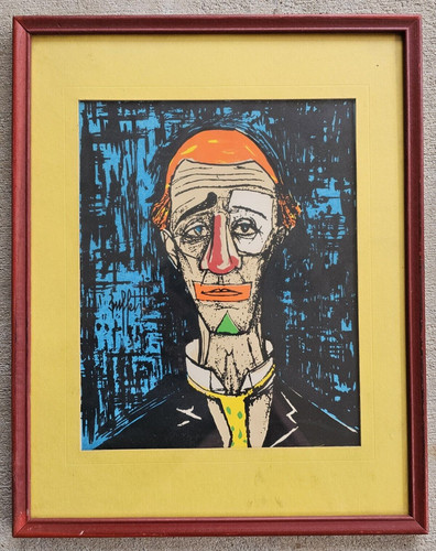 Bernard buffet tete clown - bernard, de