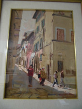 MAZZACCHERINI  FRANCO -VOLTERRA -30X 40 OLIO SU MASONITE