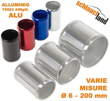 10cm TUBO ALLUMINIO Connettore MANICOTTO Silicone flessibile ALU Gomma nero blu