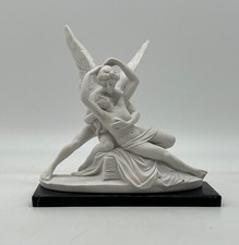 Scultura "Amore e Psiche" del Canova cm 20 in polvere di alabastro Made in Italy