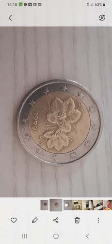 Moneta euro rara della - da,