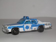Vecchia automobile giocattolo MATCHBOX SUPERFAST PLYMOUTH GRAN FURY POLIZIA BLU