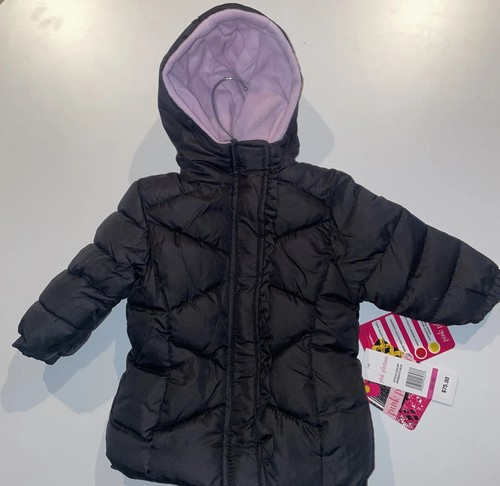 Infant winter hooded puffer - winter,