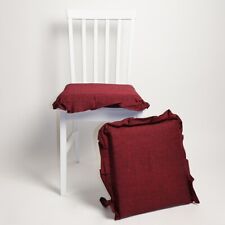 Coprisedia coppia 2pz in Tinta unita con volant seduta confortevole. Vari colori