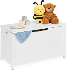 Cassapanca Bambini, Baule Portagiochi Da Cameretta, Contenitore Con Coperchio, M