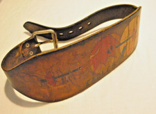 ULTRARARE Bodybuilding Belt Lifting Belt Vintage '30/'40  Cintura Cuoio Leather