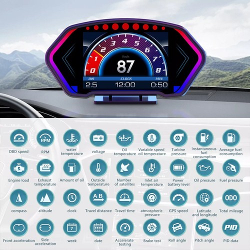 Auto obd gps hud - +, head