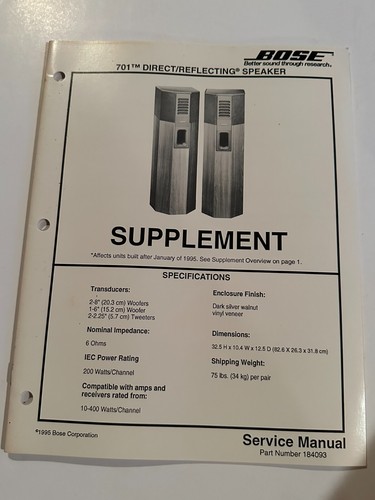 Supplemento manuale - , di
