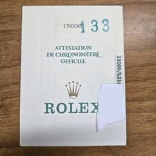 Certificato Garanzia Rolex