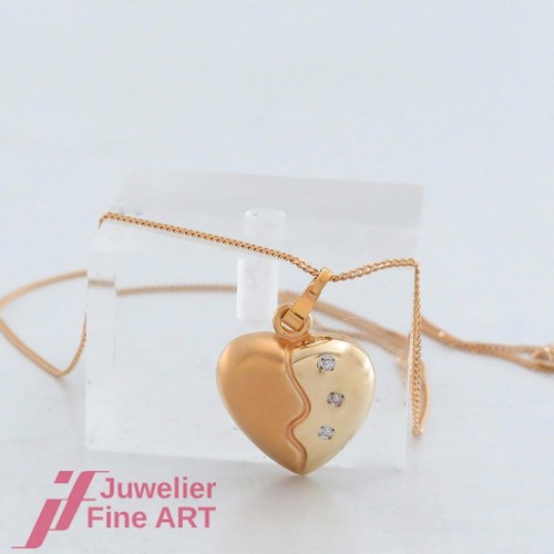 Ciondolo cuore diamante con - ciondolo, 'cuore