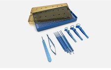 Nuovo set calazion curette kit strumenti chirurgia oftalmica titanio