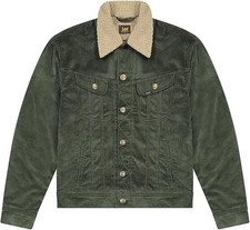 Lee Sherpa Giacca in Denim Frontier Olive taglia M