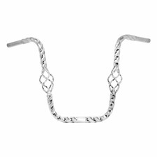 Manubrio Gabbia Torta 16" 25,4mm Cromato Lowrider Bici Cruiser Bicicletta Chopper