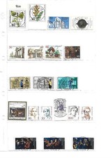 L) lotto Francobolli Germania Berlino usati 1985-89