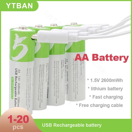 Batteria ricaricabile usb - batteria, aa