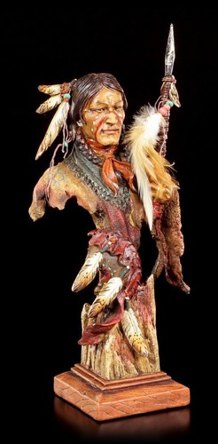 Indiano busto guerriero - guerriero, con