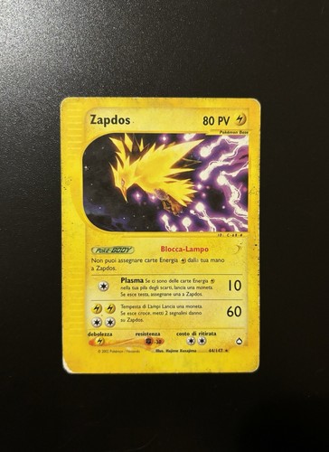 Carta pokemon zapdos ita - carta,