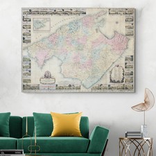 1785 Mappa di Maiorca - Isole