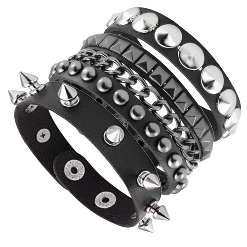 Set pezzi bracciali pelle - set,